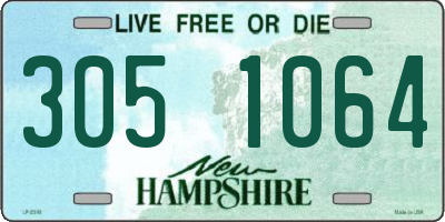 NH license plate 3051064
