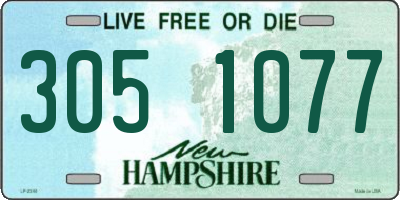 NH license plate 3051077