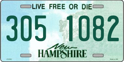 NH license plate 3051082