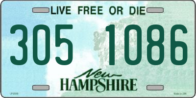 NH license plate 3051086