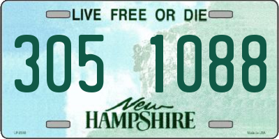 NH license plate 3051088