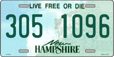 NH license plate 3051096