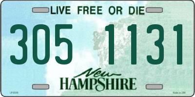 NH license plate 3051131