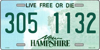 NH license plate 3051132