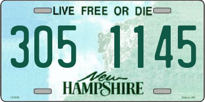 NH license plate 3051145