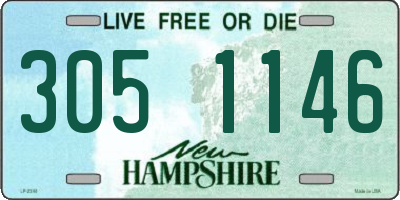 NH license plate 3051146