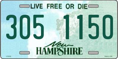 NH license plate 3051150
