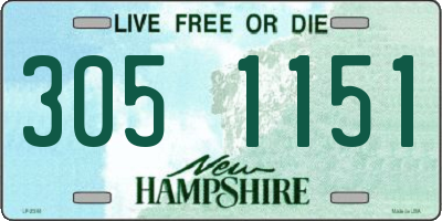 NH license plate 3051151