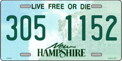 NH license plate 3051152
