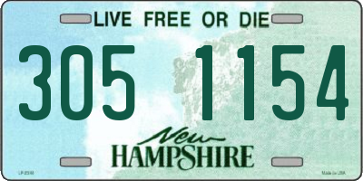 NH license plate 3051154