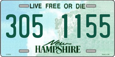 NH license plate 3051155