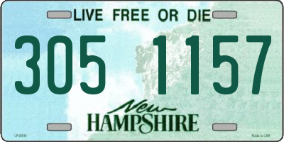 NH license plate 3051157
