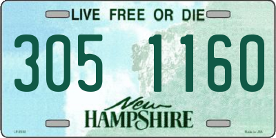 NH license plate 3051160