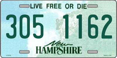 NH license plate 3051162