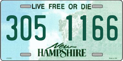 NH license plate 3051166