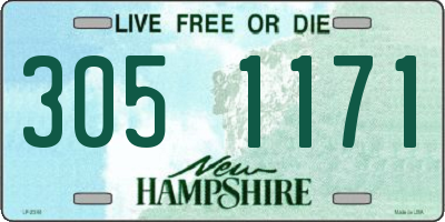 NH license plate 3051171