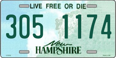 NH license plate 3051174