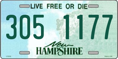 NH license plate 3051177