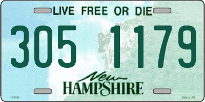 NH license plate 3051179