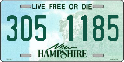 NH license plate 3051185