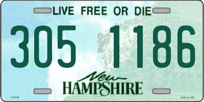 NH license plate 3051186