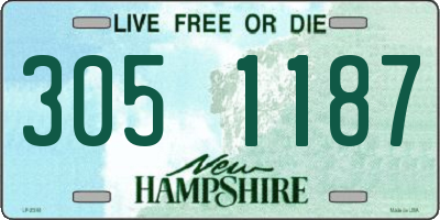 NH license plate 3051187