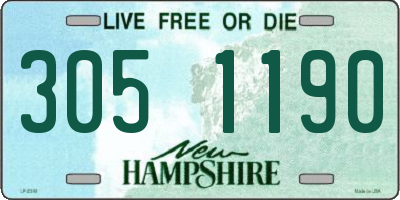 NH license plate 3051190