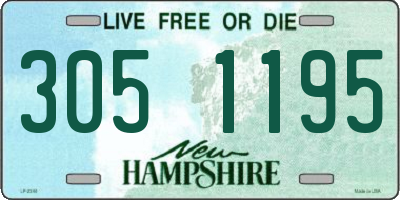 NH license plate 3051195