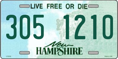 NH license plate 3051210