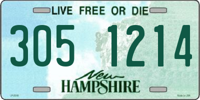 NH license plate 3051214