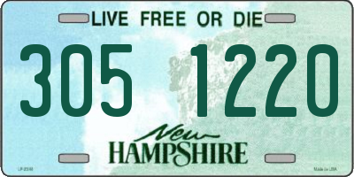 NH license plate 3051220