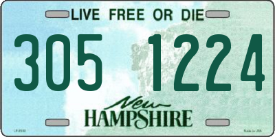 NH license plate 3051224