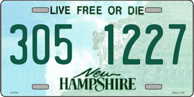 NH license plate 3051227