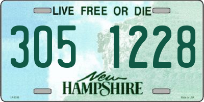 NH license plate 3051228