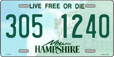 NH license plate 3051240