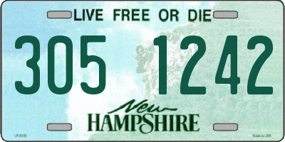 NH license plate 3051242