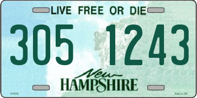 NH license plate 3051243