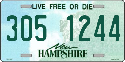 NH license plate 3051244