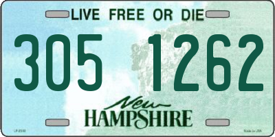 NH license plate 3051262