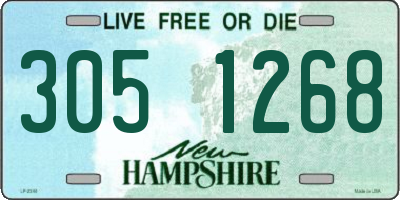 NH license plate 3051268