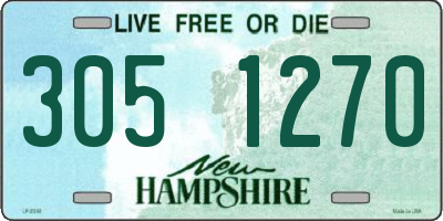 NH license plate 3051270