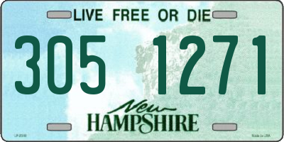 NH license plate 3051271