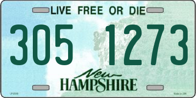 NH license plate 3051273