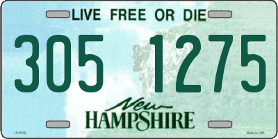 NH license plate 3051275