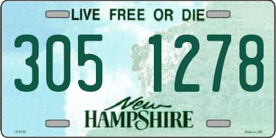 NH license plate 3051278