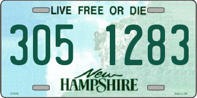 NH license plate 3051283