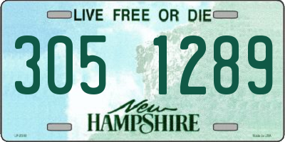 NH license plate 3051289
