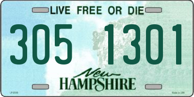 NH license plate 3051301