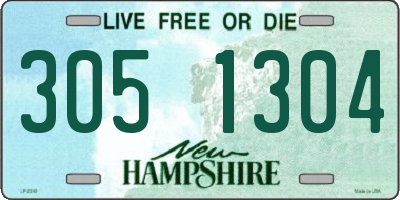 NH license plate 3051304