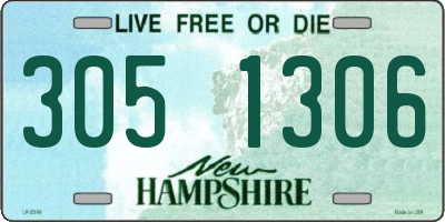NH license plate 3051306